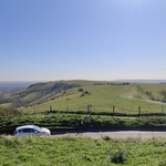 The Southdowns on a clear day