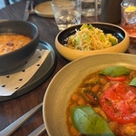 Selection of Chilean dishes on fancy plates