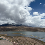 Mountain and lake panorama