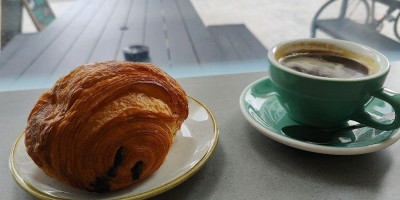 coffee and croissant