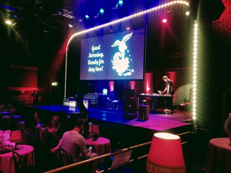 Inside at Beyond Tellerrand conferences view to stage