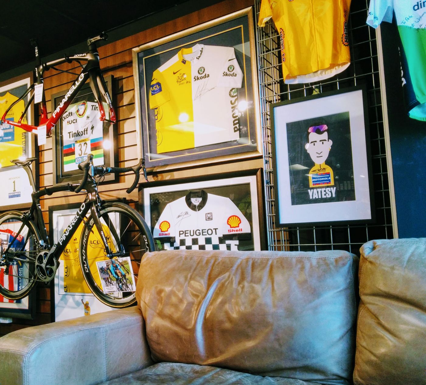 Inside at InGear bike shop at  Forest Row