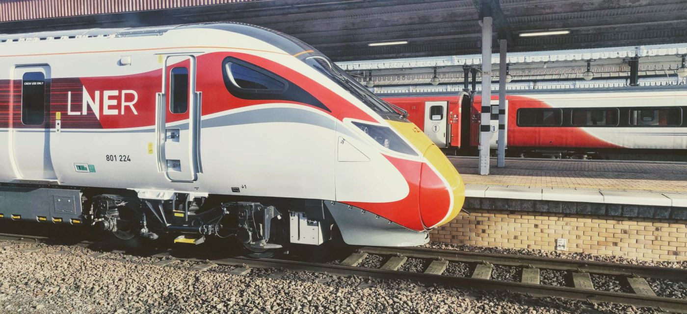 Azuma train at York station