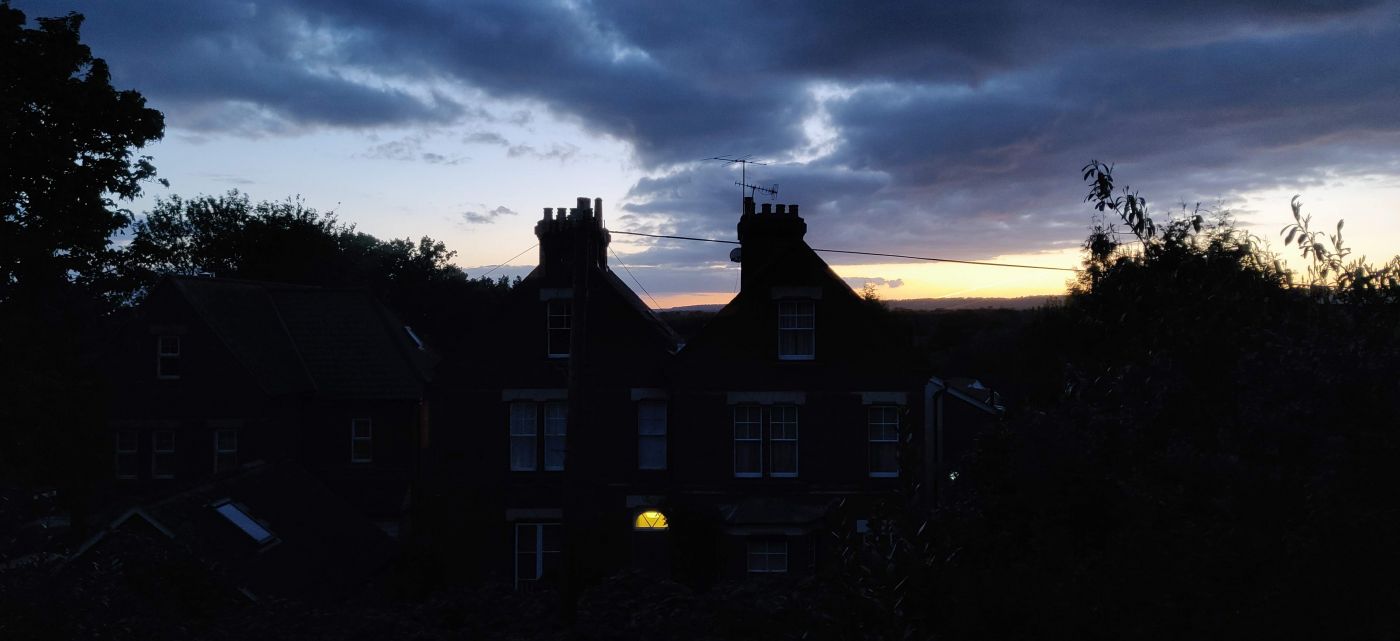 Kent Weald sunset view from Tonbridge