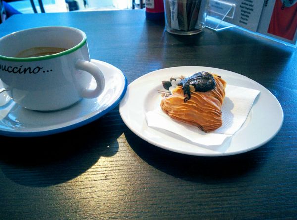 View of Kemsing Italian Deli & Coffee Shop. Cycling & Italian coffee