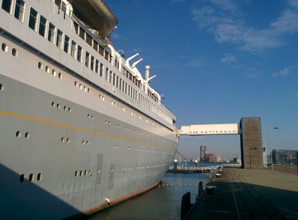 View of ss Rotterdam. EuropeanaTech Conf