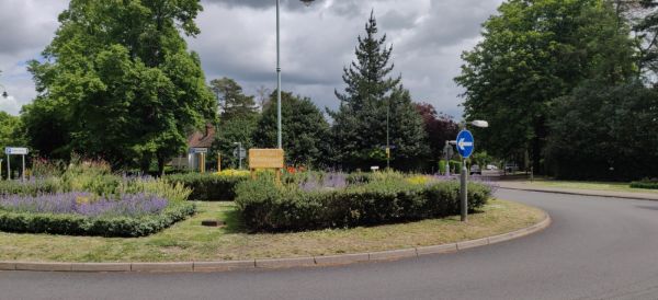 View of UK's First Roundabout