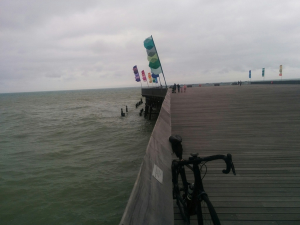 View of Hastings Pier. Breezy!