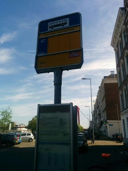 View of Bushalte Cornelis Trompstraat
