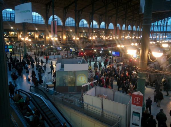 View of Paris Nord Railway Station (Gare SNCF de Paris Nord)