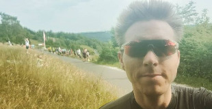 More standing on roadsides watching cyclists